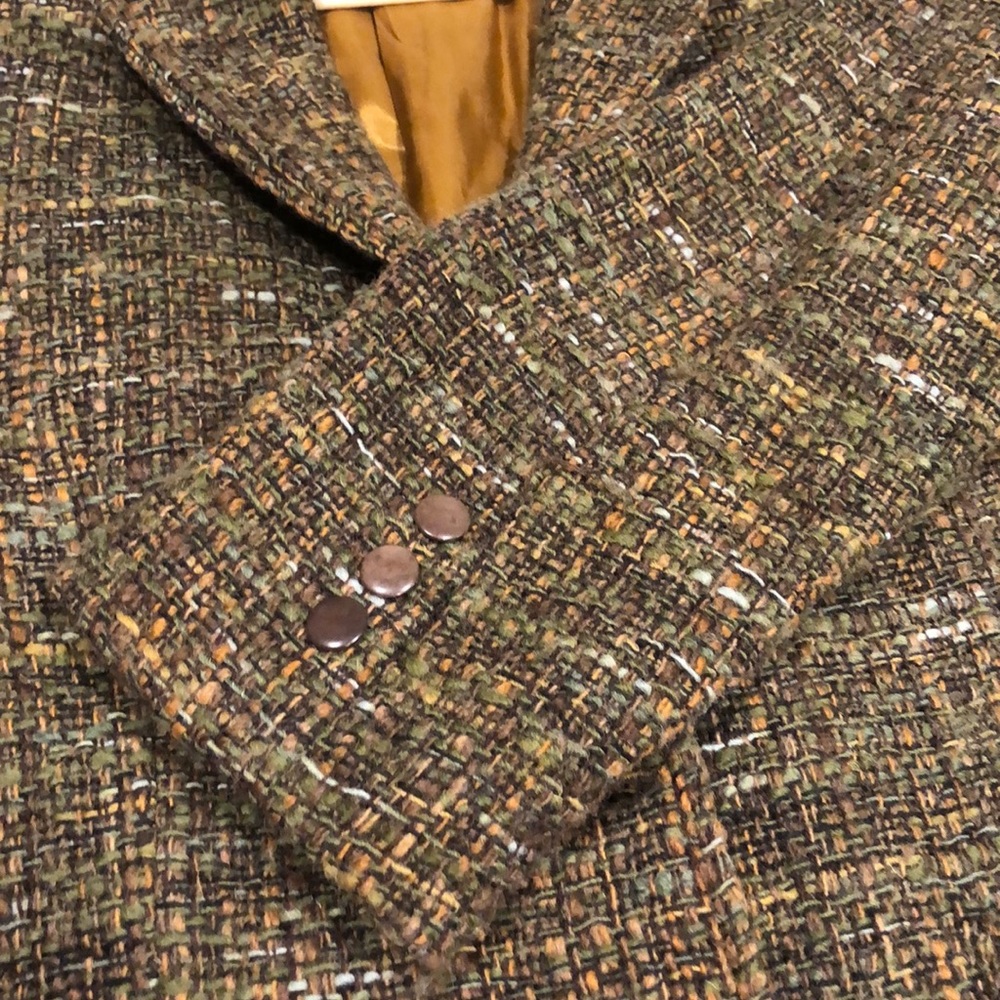 Barbara Lesser Fibers Tweed Jacket Size M - Picture 6 of 8